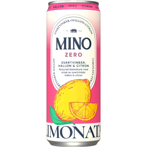 Mino Limonata Svartvinbär Hallon 33cl