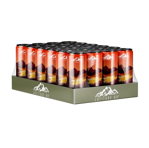 Latitude 65 Midnattssol - Blodapelsin 33cl x 24st (helt flak)