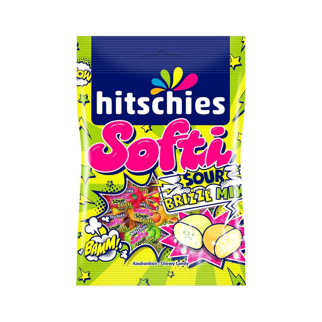 Hitschies Softi Sour Brizzl Mix 90g(BF:2025-05-31)