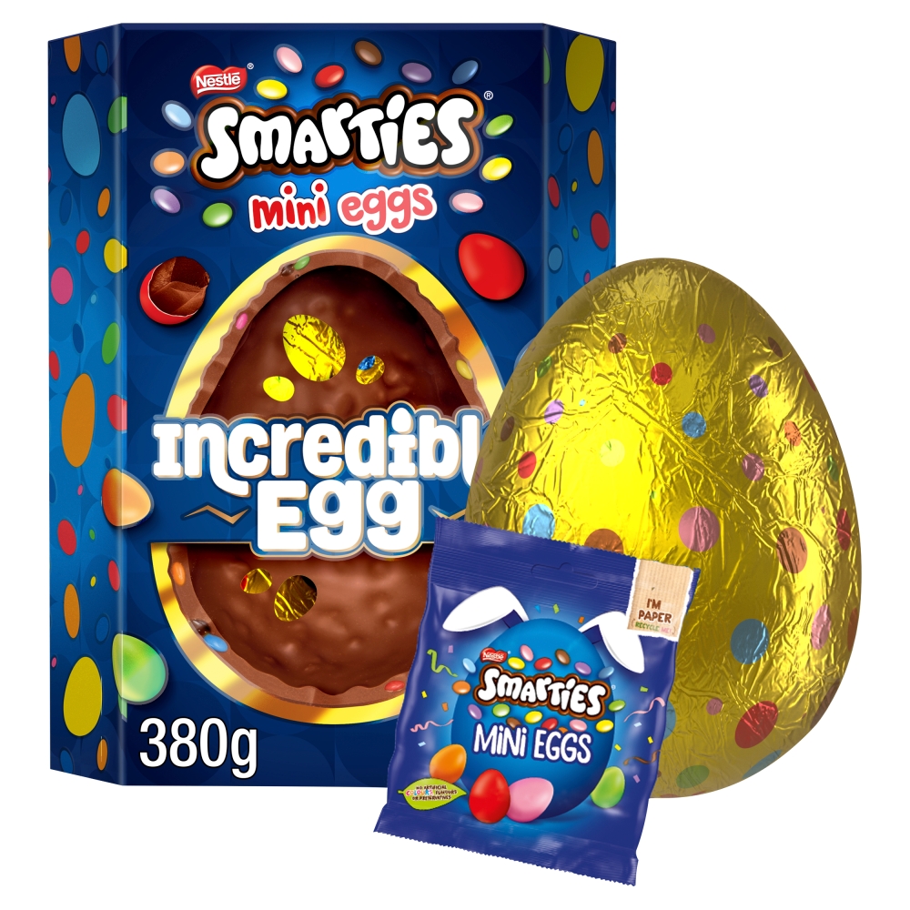 Smarties Milk Chocolate Incredible Easter Egg 380g