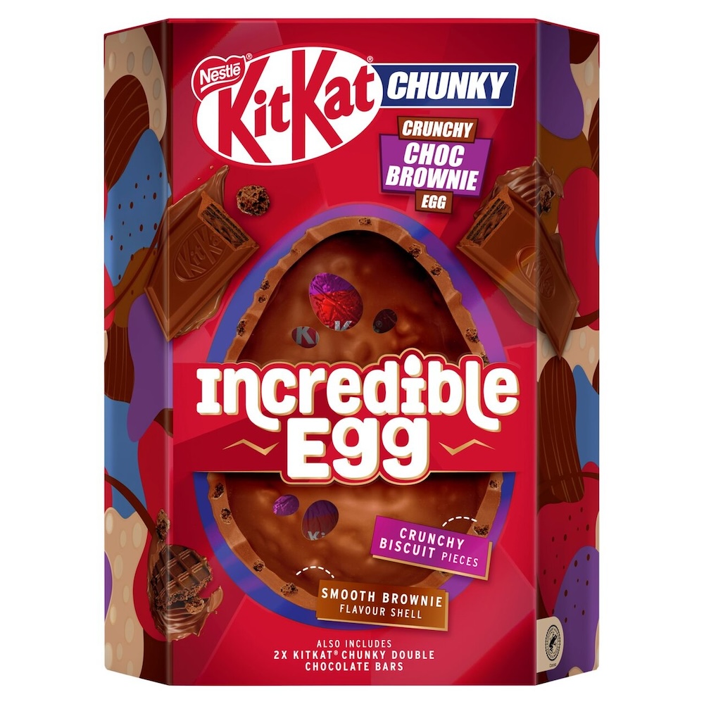 KitKat Chunky Crunchy Choc Brownie Chocolate Incredible Egg 384g