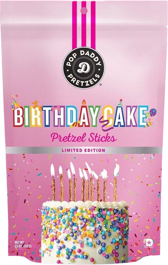 Pop Daddy Pretzel Sticks Birthday Cake 212g (BF: 2025-04-02)