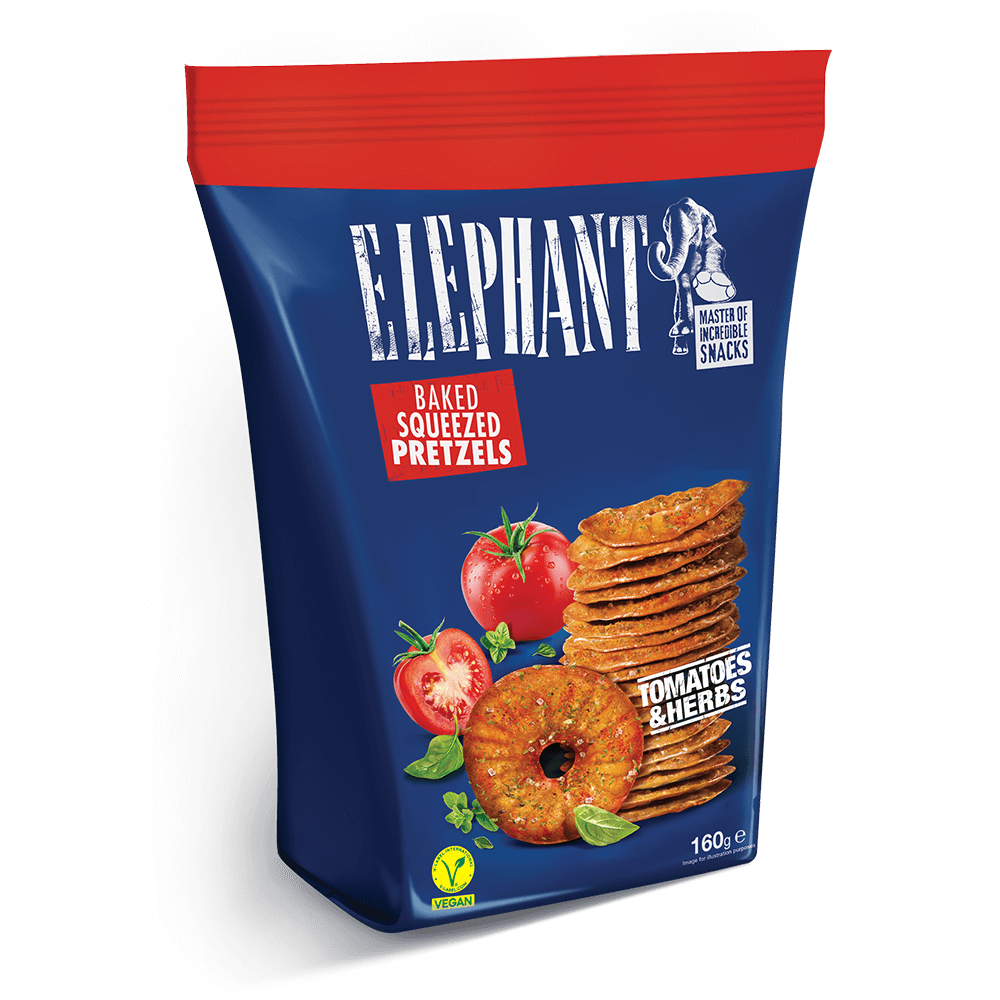 Elephant Kringlor - Tomatoes & Herbs 160g