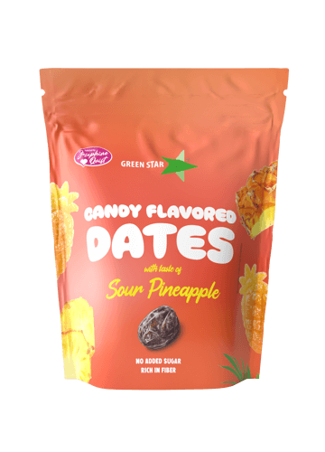 Green Star Dates Sour Pineapple 90g