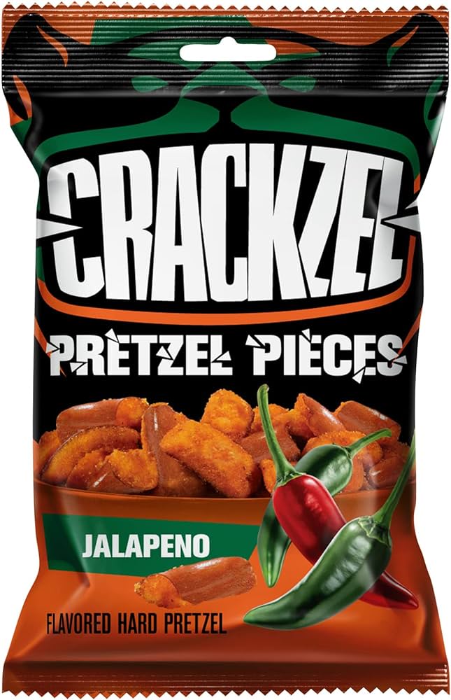 Crackzel Pretzel Pieces Jalapeno 85g (BF: 2025-03-16)