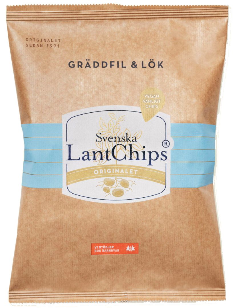 Lantchips Gräddfil & Lök 200g