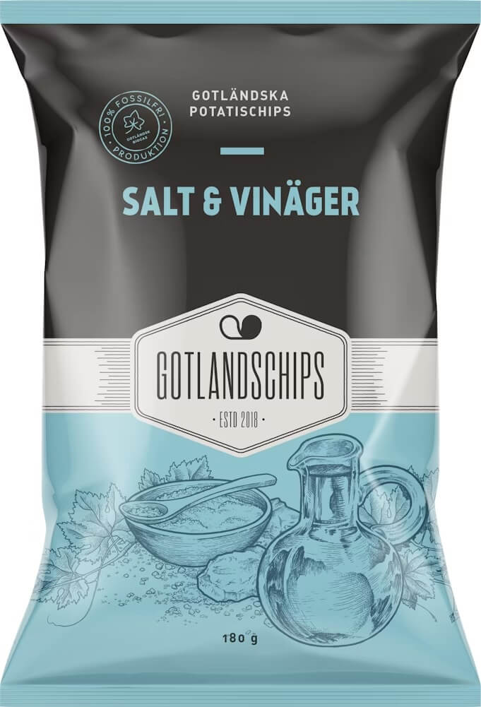 Gotlandschips Salt & Vinäger 180g