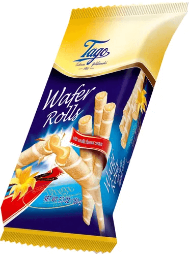 Tago Wafer Rolls Vanilj 150g(BF:2025-04-01)