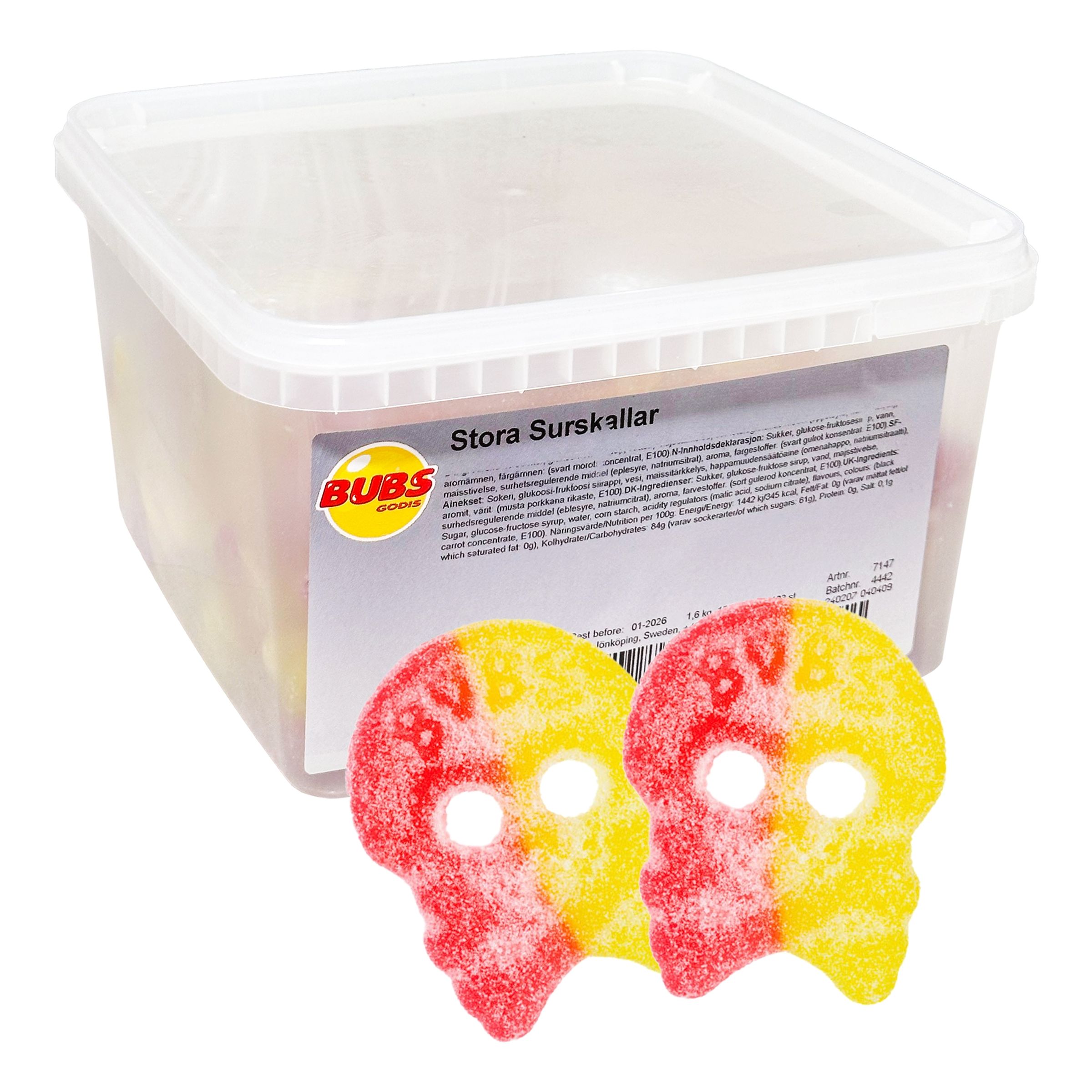 Bubs Stora Surskallar Storpack - 1,6 kg