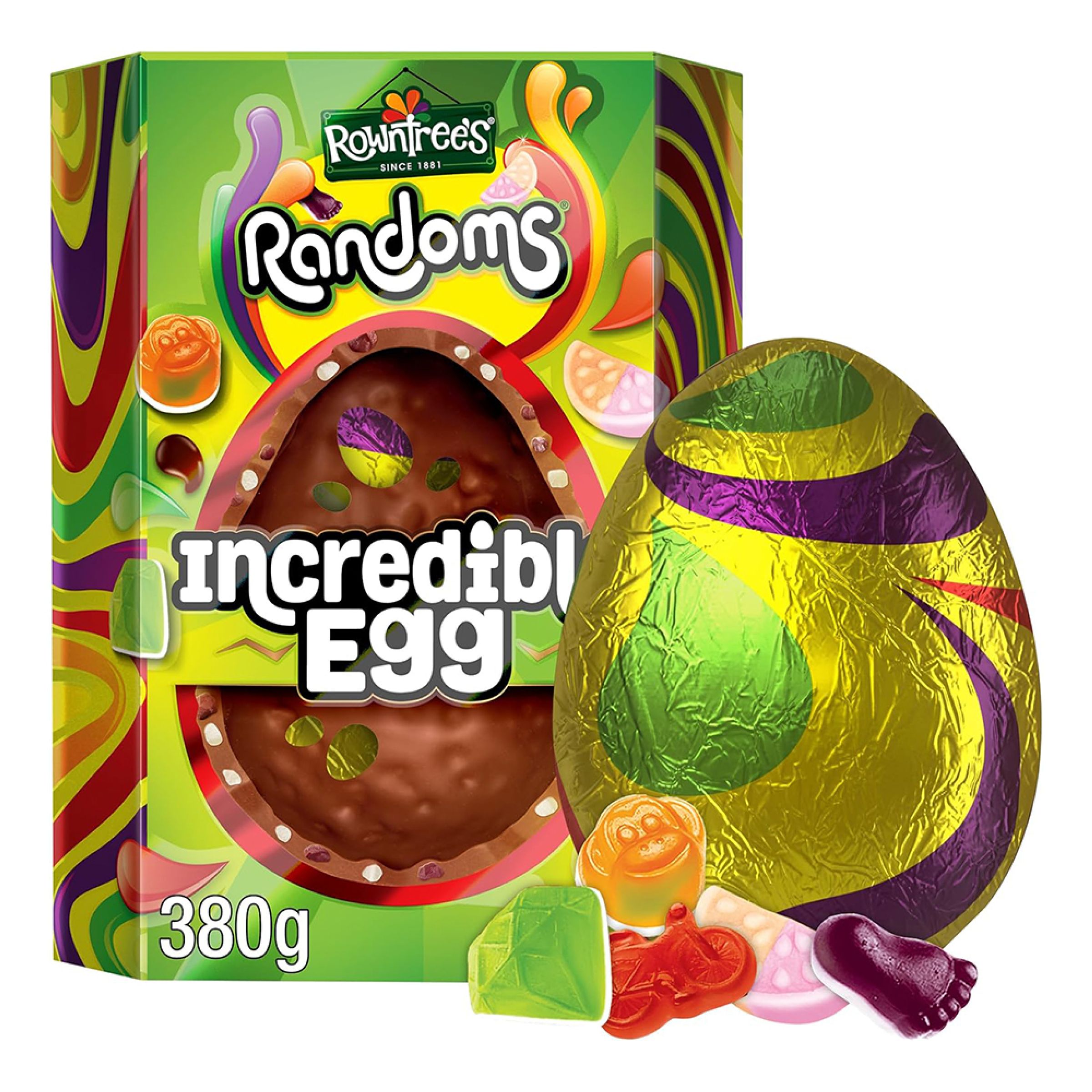 Rowntrees Randoms Milk Chocolate Incredible Easter Egg - 380 gram