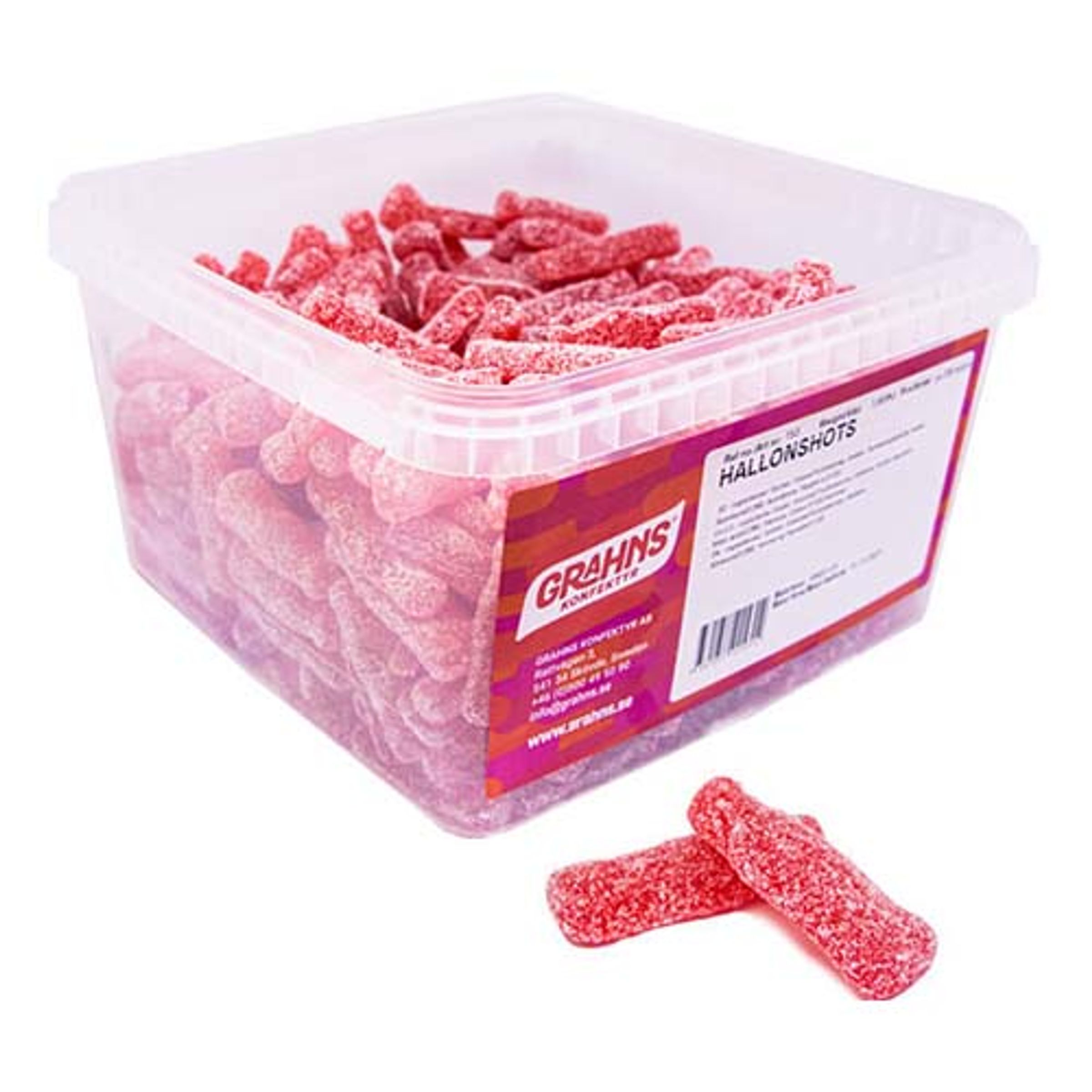 Hallonshots Lösvikt i Burk - 3.5 kg