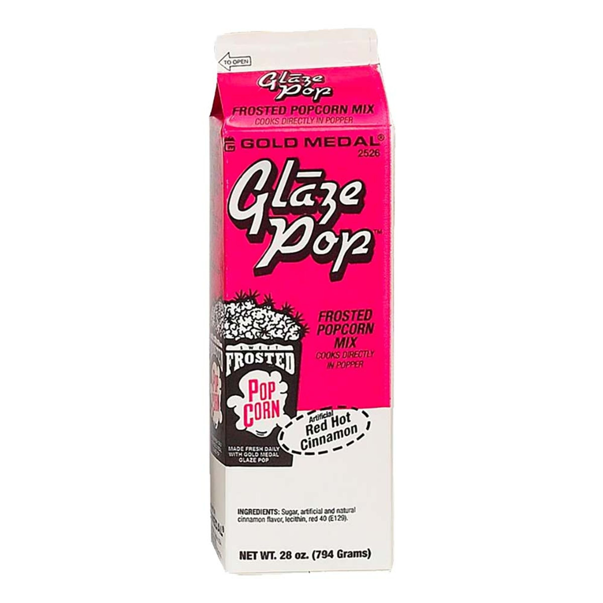 Glaze Pop Popcornglaze - Röd Het Kanel