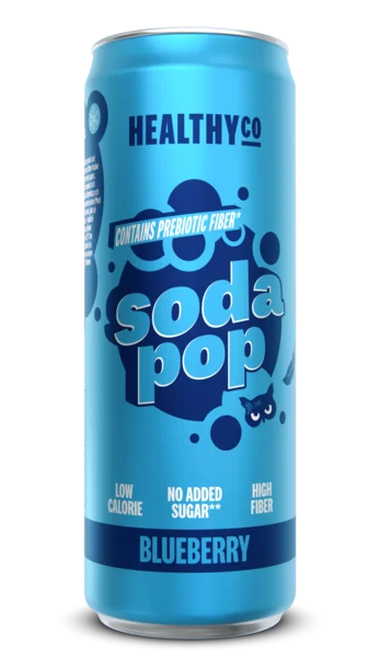 HealthyCo Soda Pop Prebiotic BlueBerry 330ml