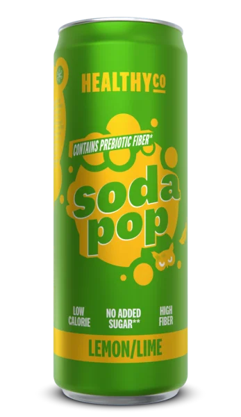 HealthyCo Soda Pop Prebiotic Lemon Lime 330ml