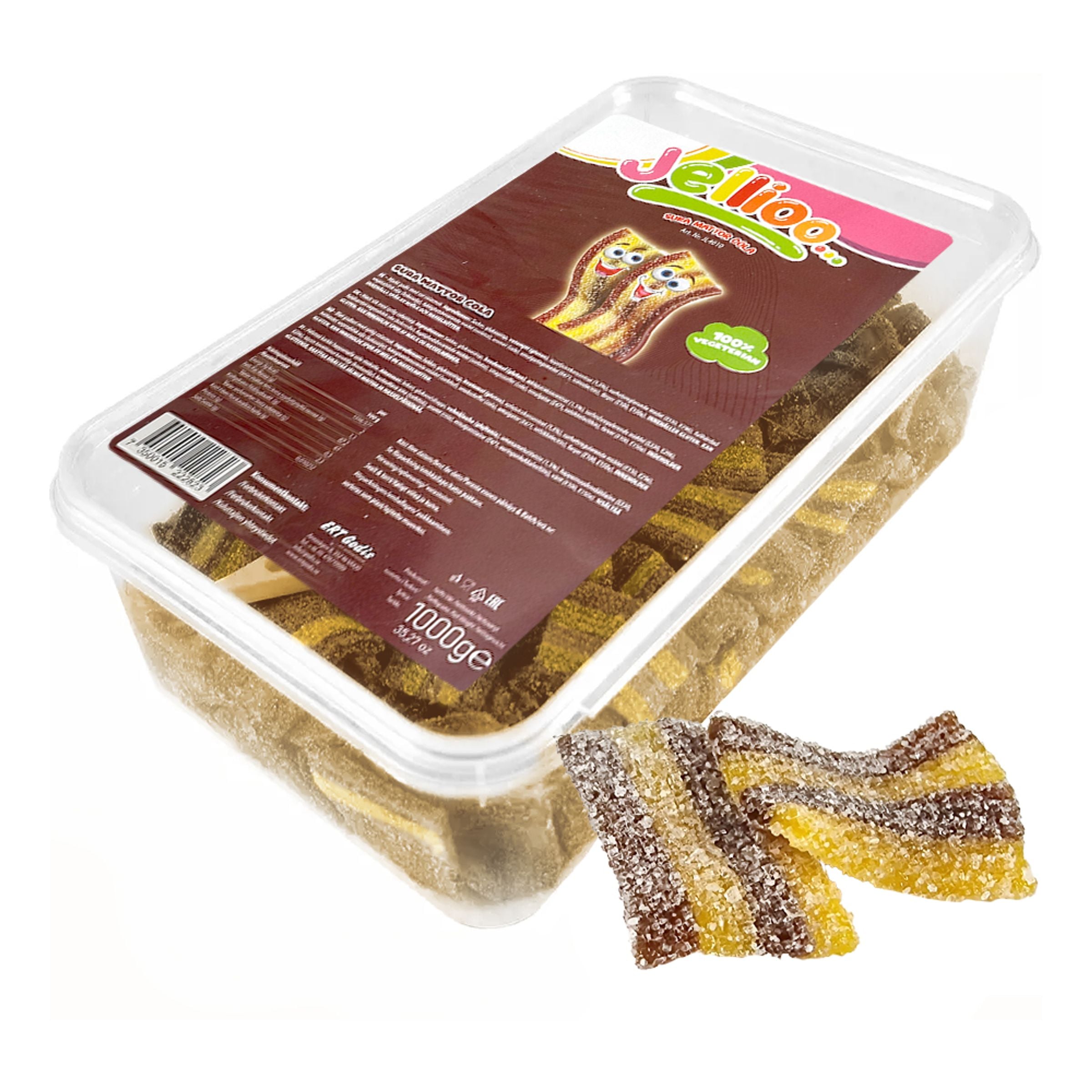 Jellioo Sura Mattor Cola Storpack - 1 kg