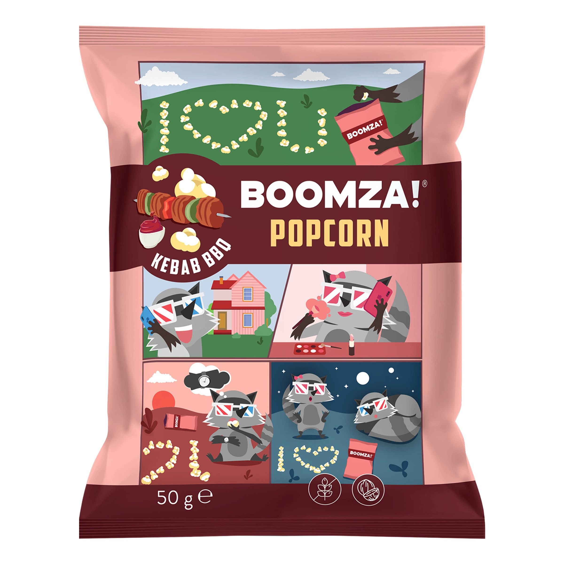 Boomza Popcorn Kebab BBQ - 90 g