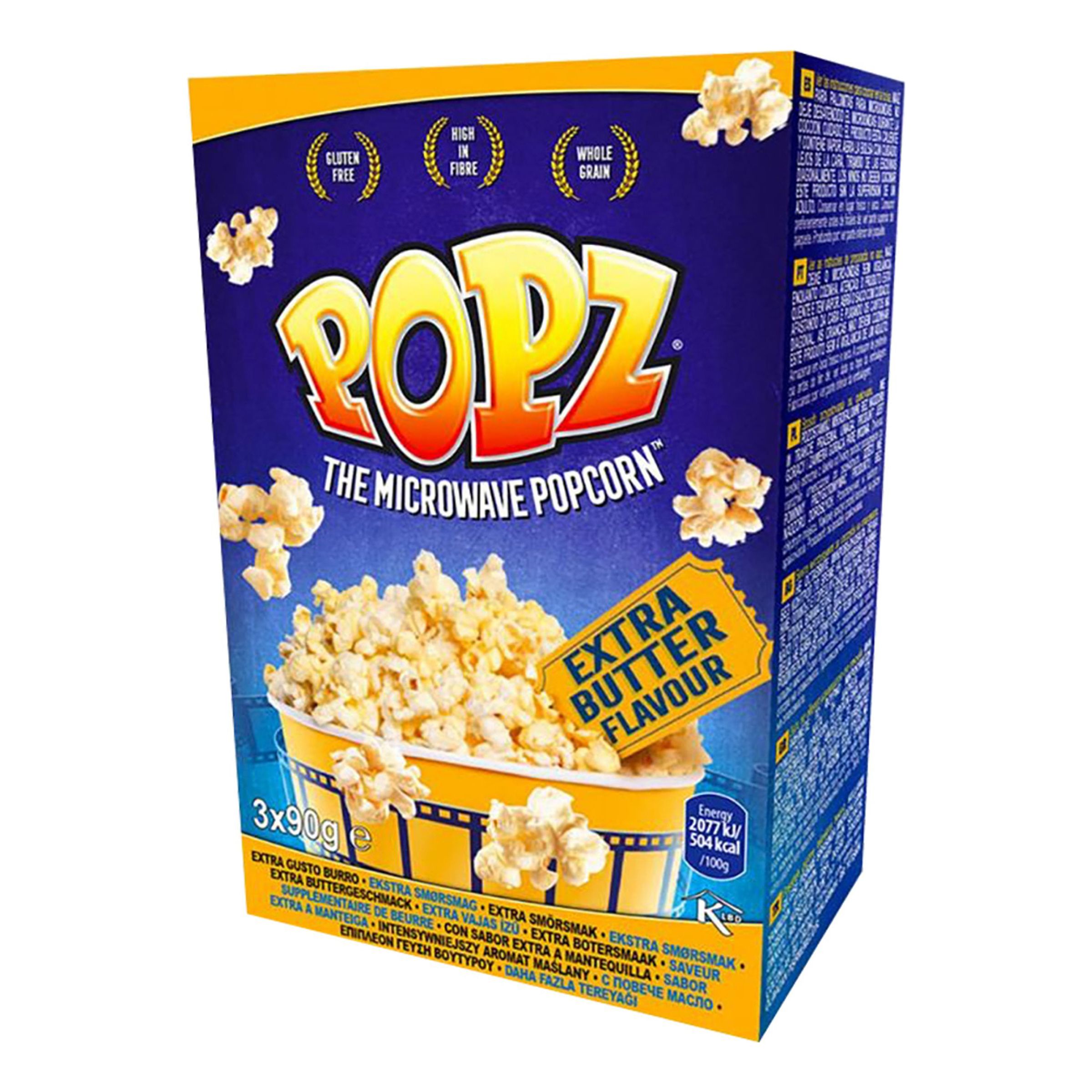 Popz Micropop Movie Butter - 3 x 85 g