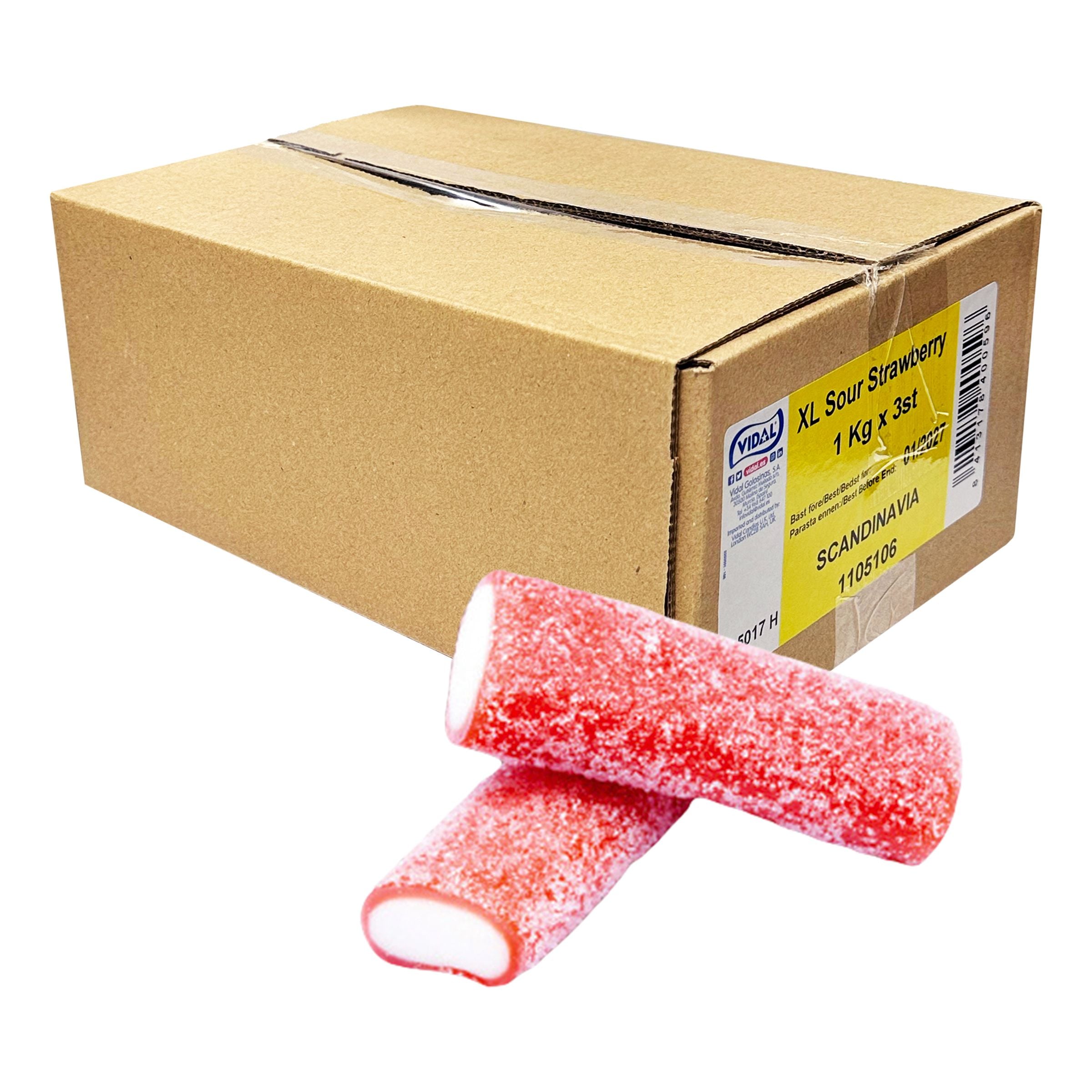 XL Sour Strawberry Storpack - 3 kg