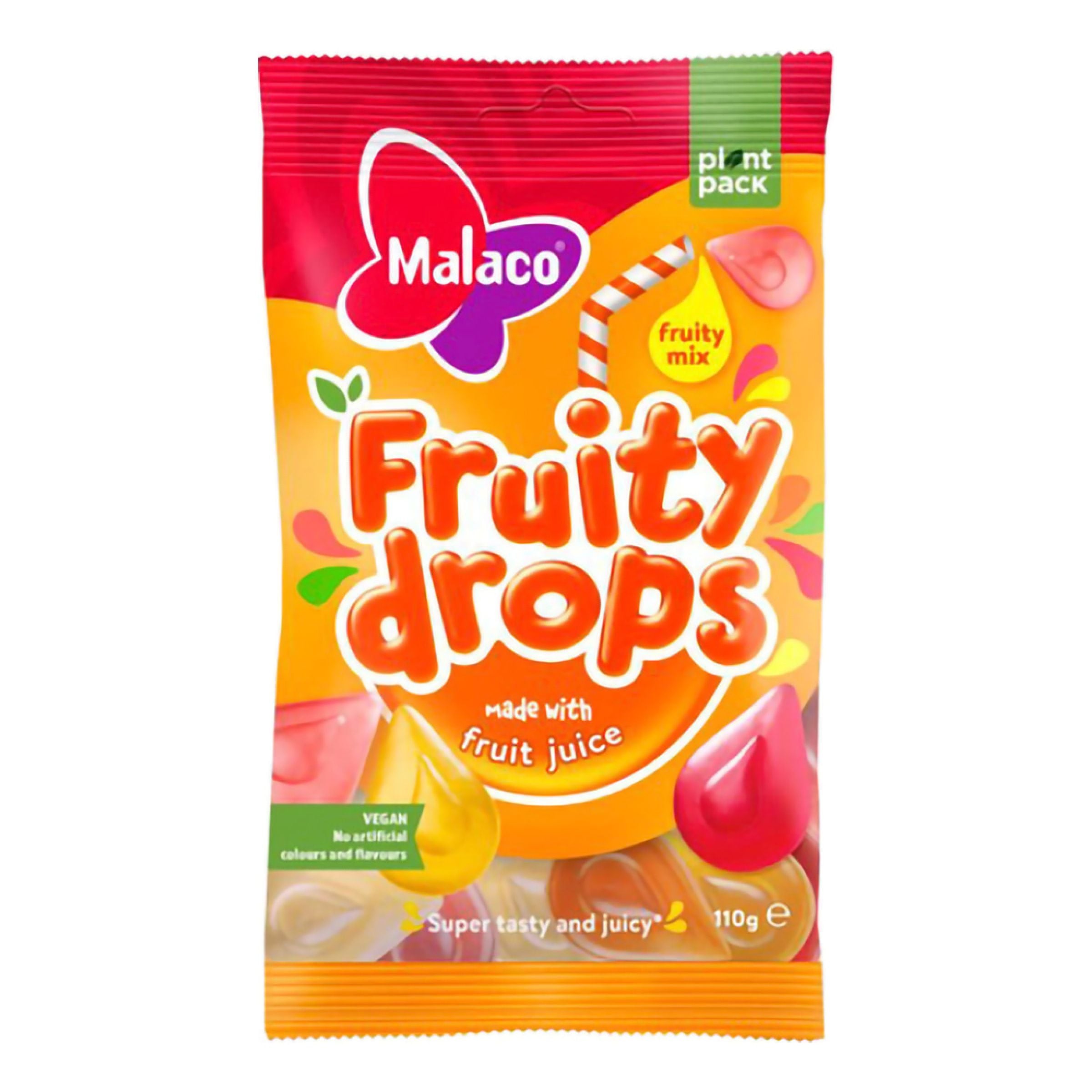 Malaco Fruity Drops Fruity Mix - 110 g