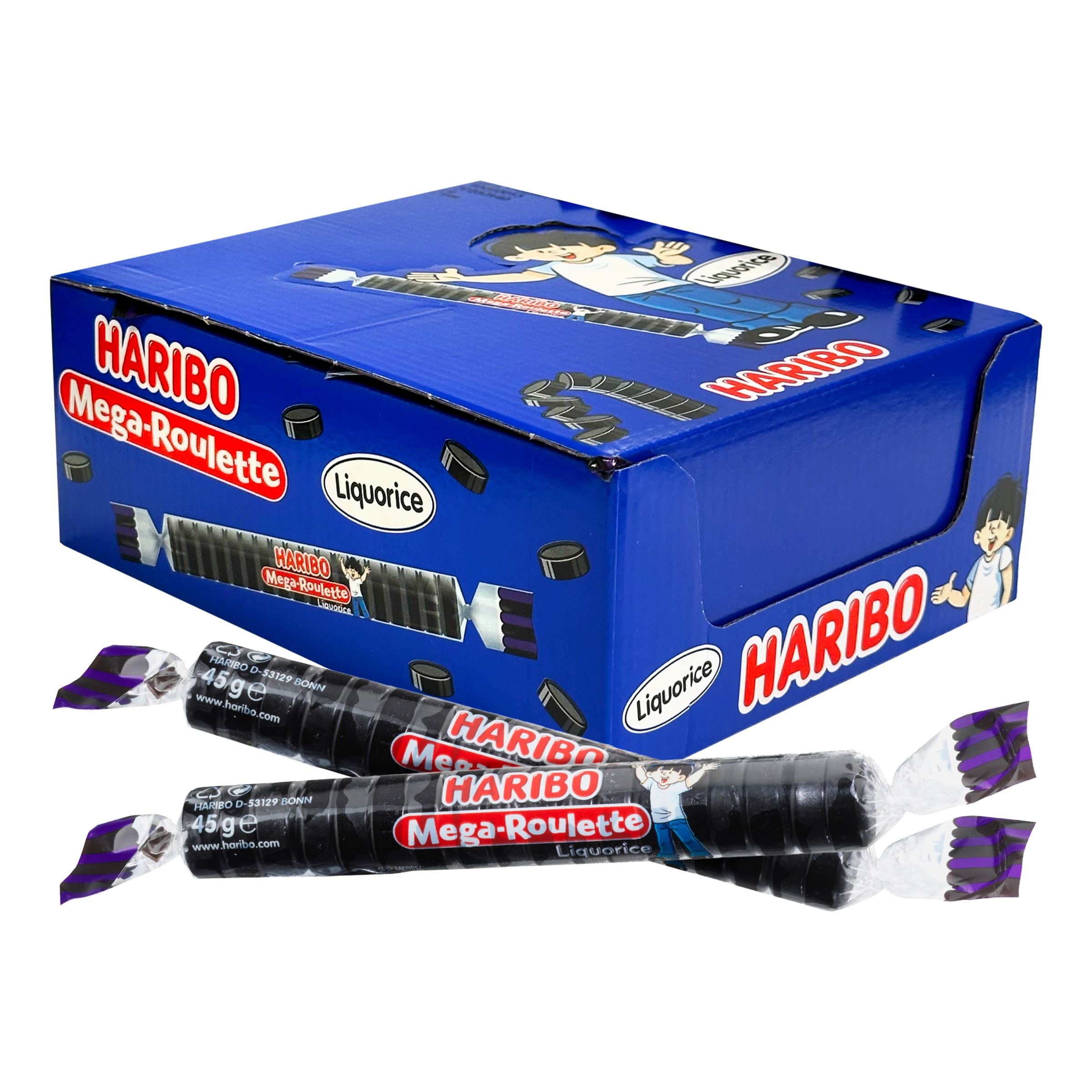 Haribo Mega Roulette Lakrits Storpack - 40 x 45 g