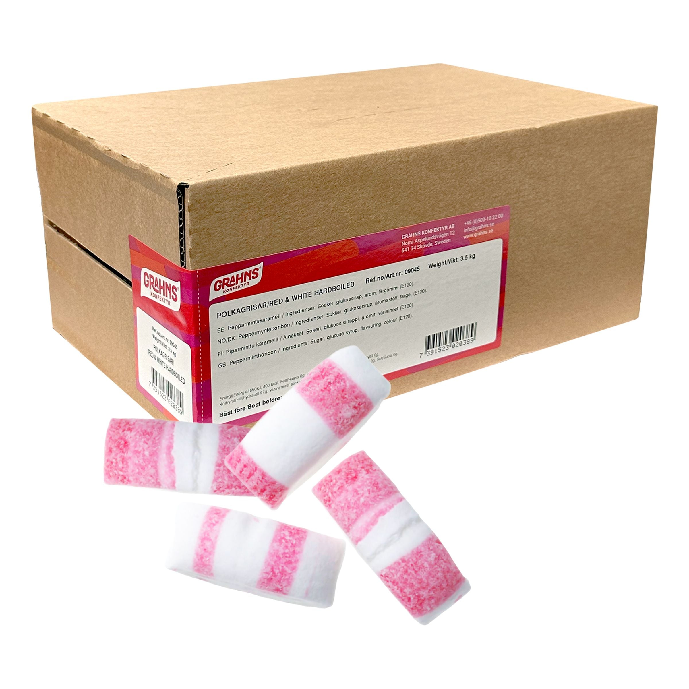 Grahns Polkagris Storpack - 3,5 kg