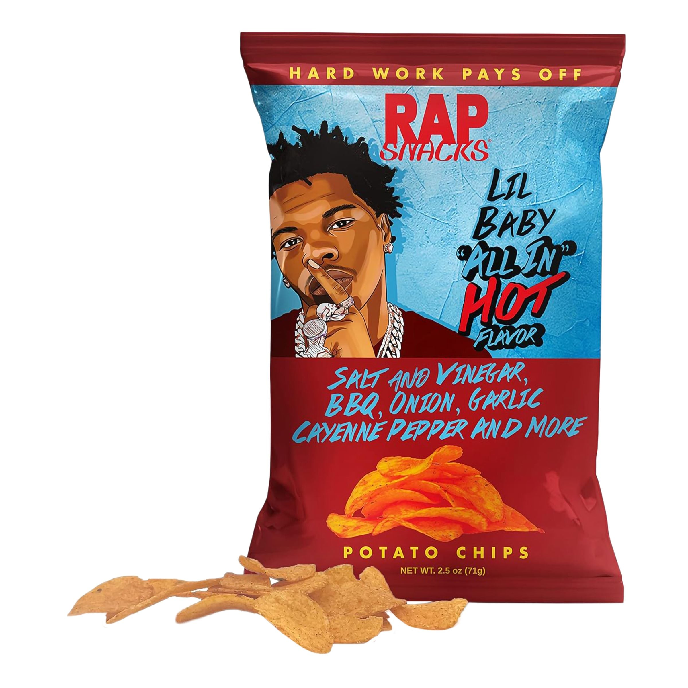 RAP Snacks Lil Baby ALL IN Hot Flavor - 71 g
