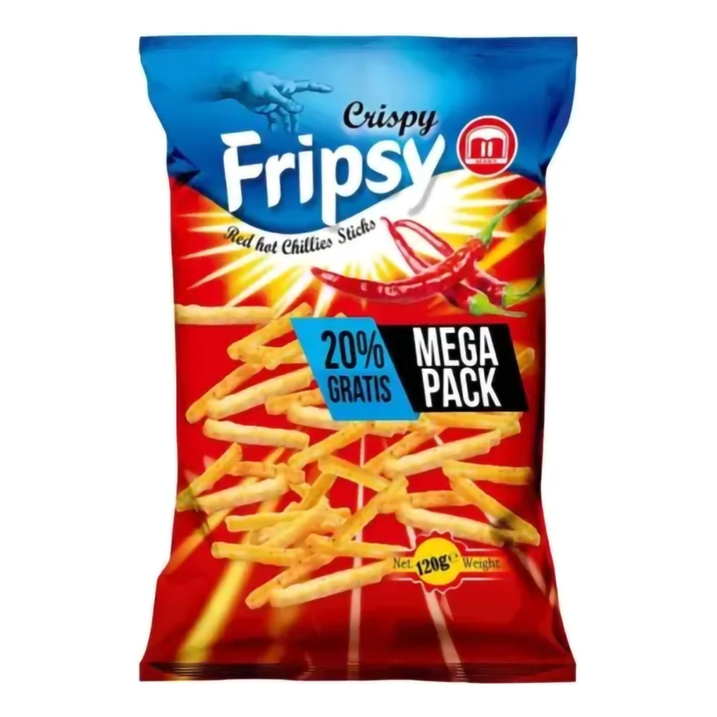 Fripsy Crispy Sticks Red Hot Chilli - 120 g