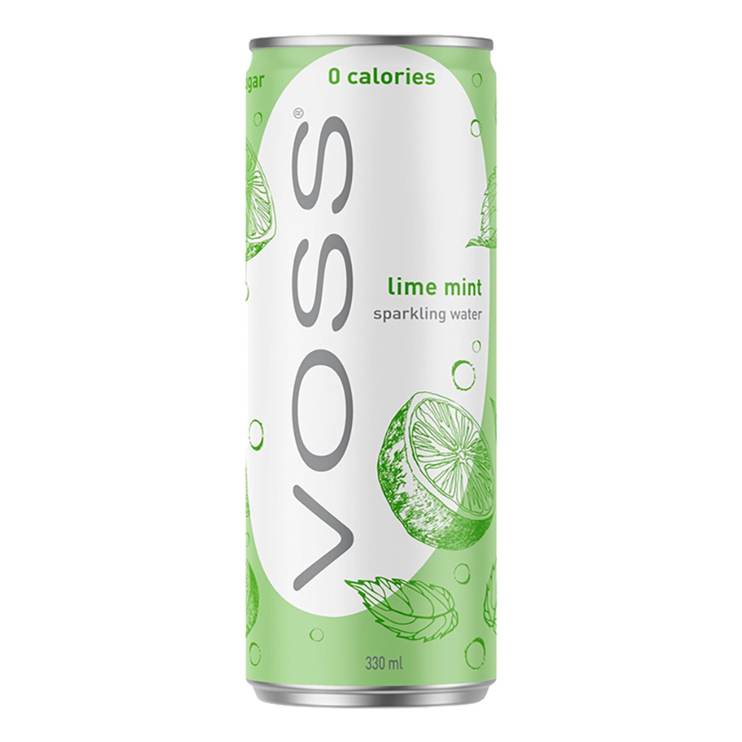 Voss Kolsyrat Vatten Lime Mint - 330 ml