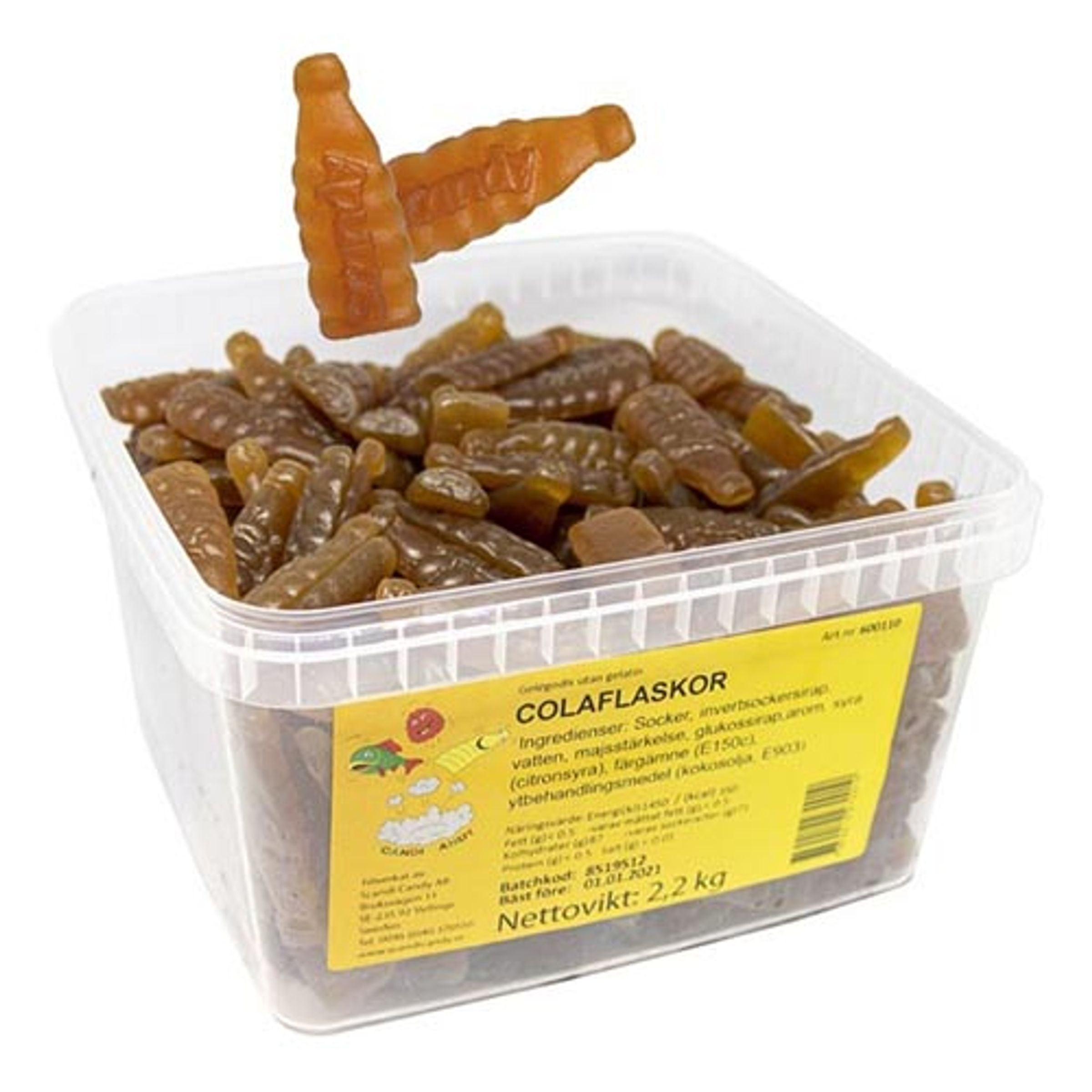 Colaflaskor Lösvikt i Burk - 2,2 kg