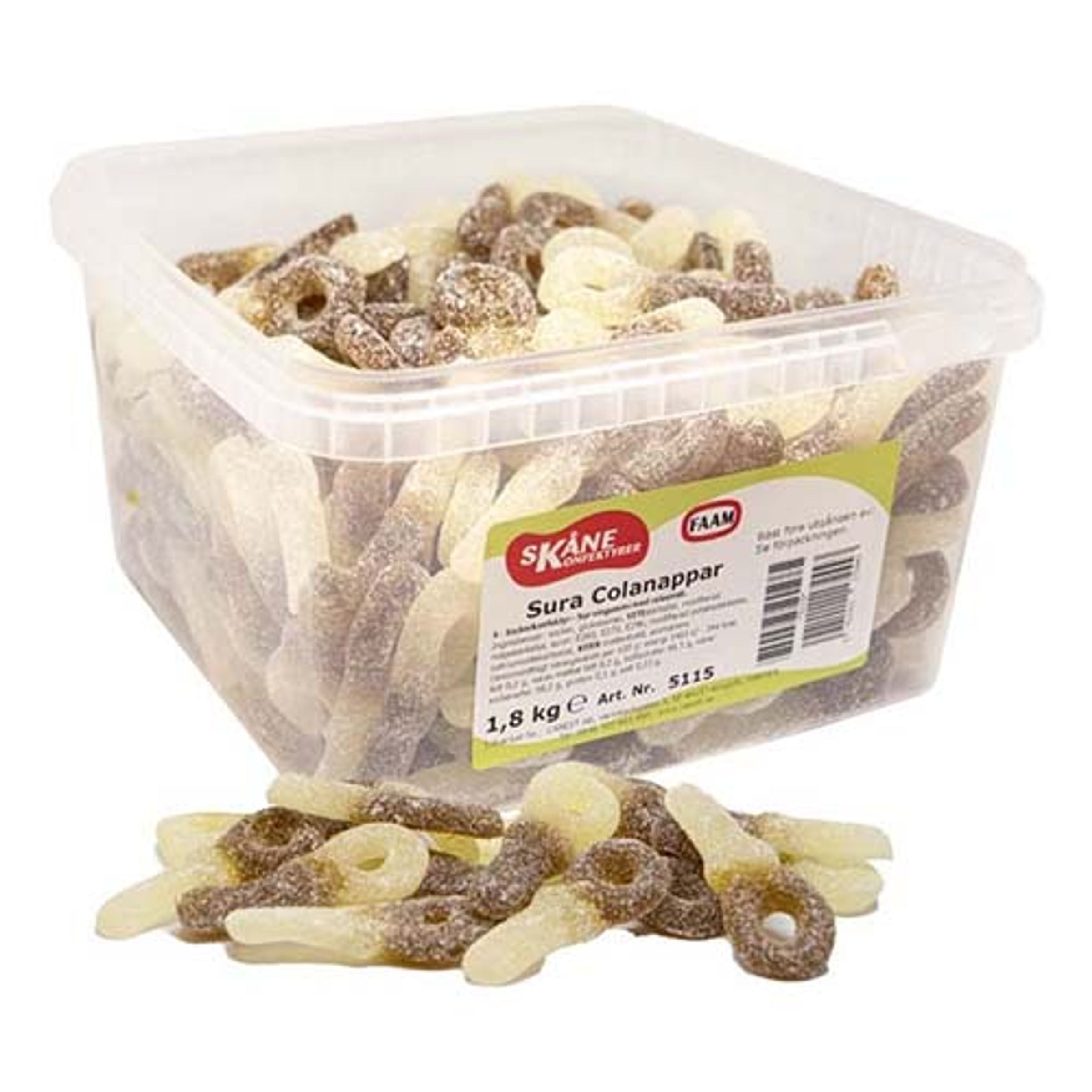 Skåne Konfektyrer Sura Colanappar Storpack - 1,8 kg