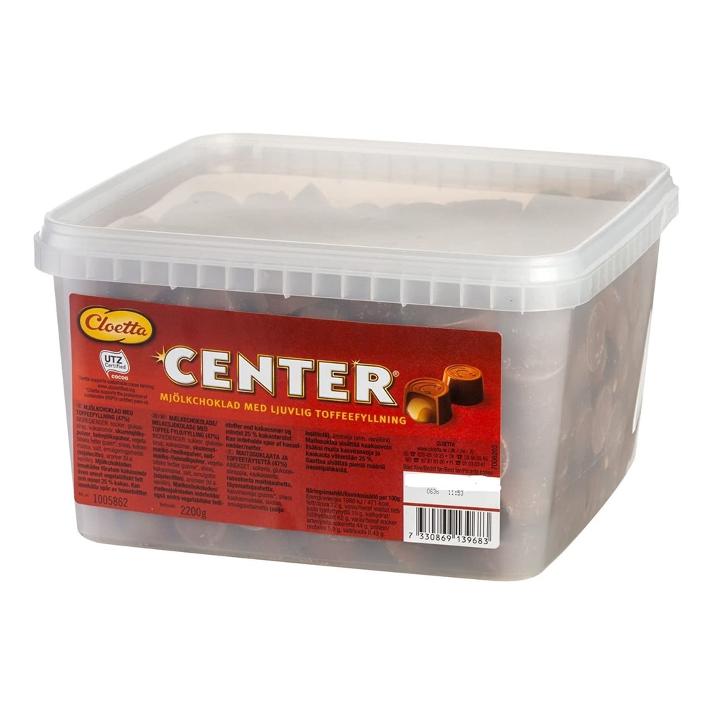 Cloetta Center i Storpack - 2,2 kg
