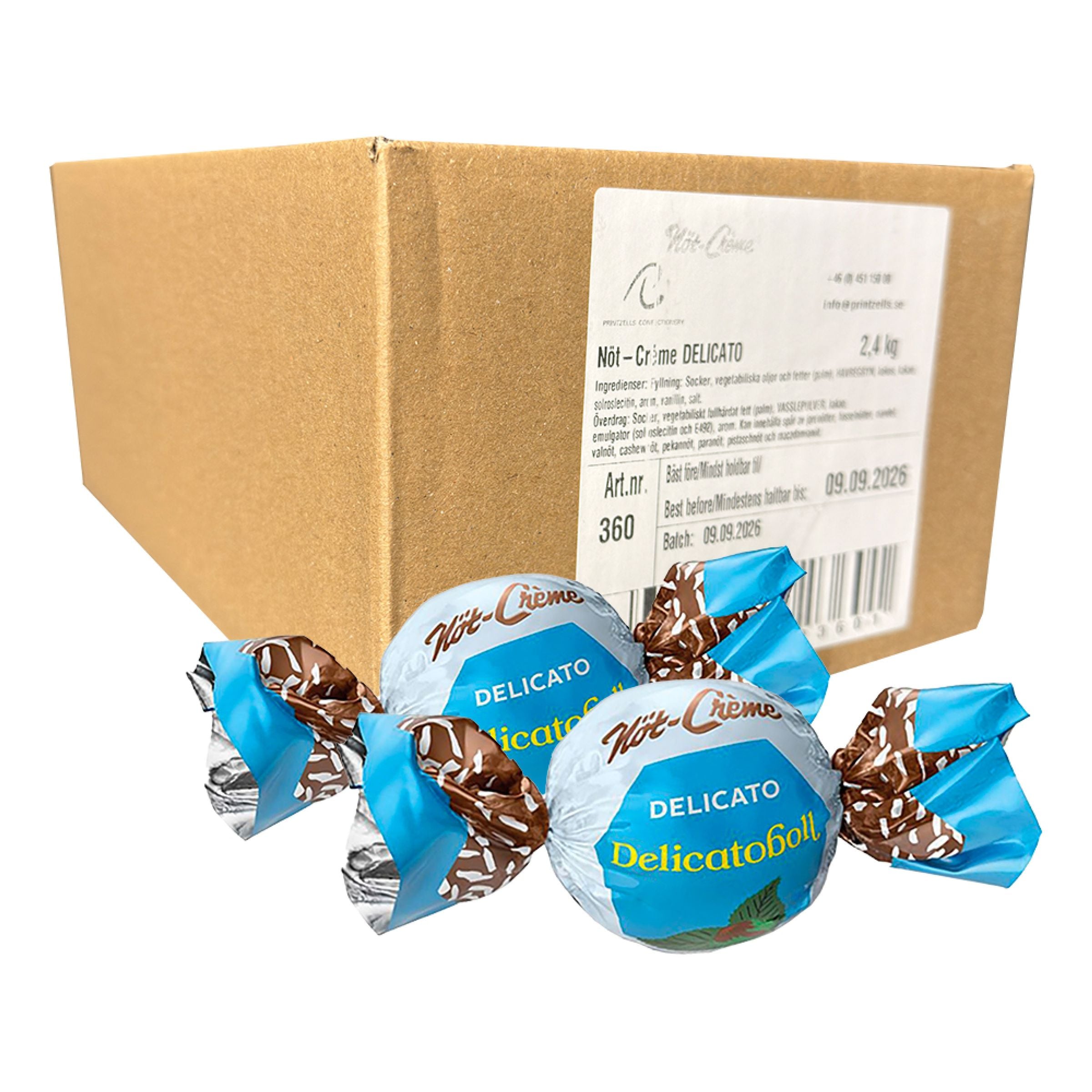 Nöt-Créme Delicato Pralin Storpack - 2,4 kg