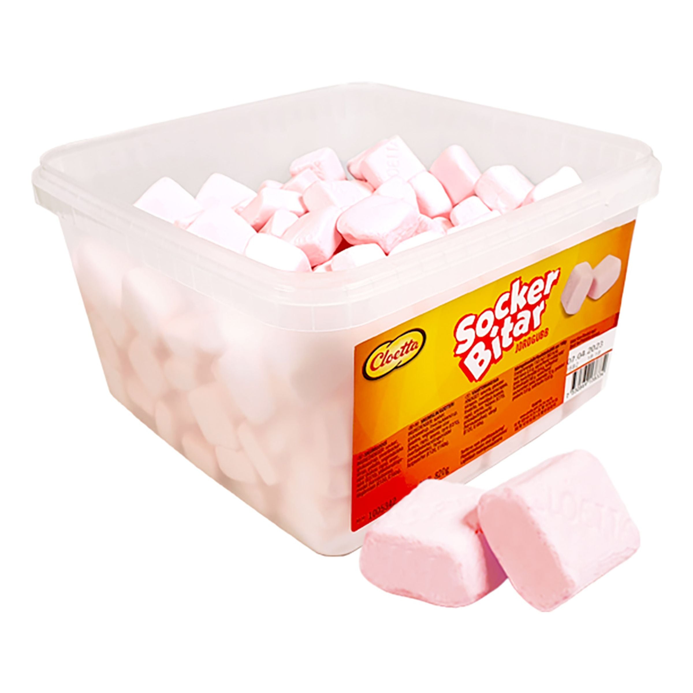 Cloetta Sockerbitar Jordgubb Storpack - 820 g