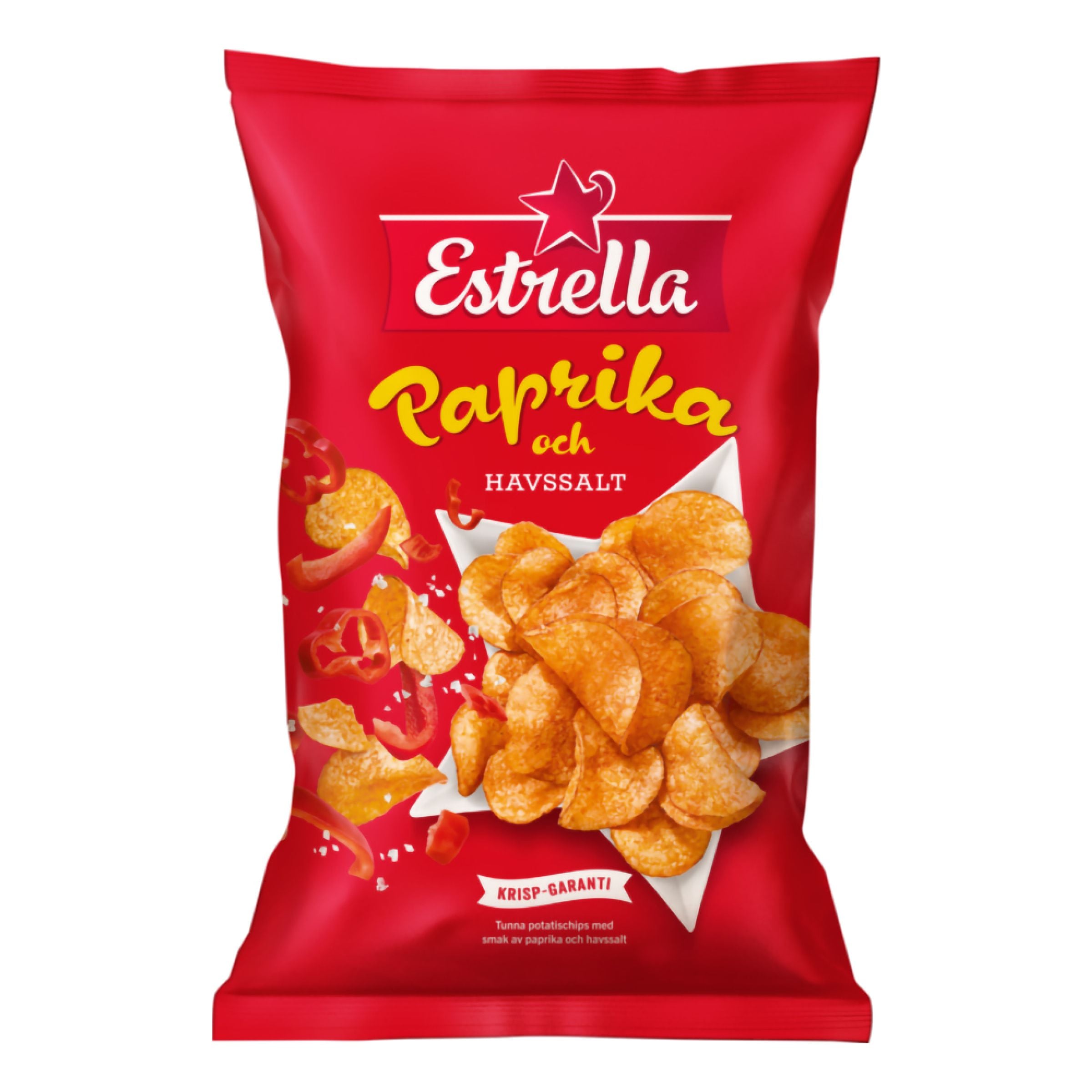 Estrella Paprika & Havssalt Chips - 175 g