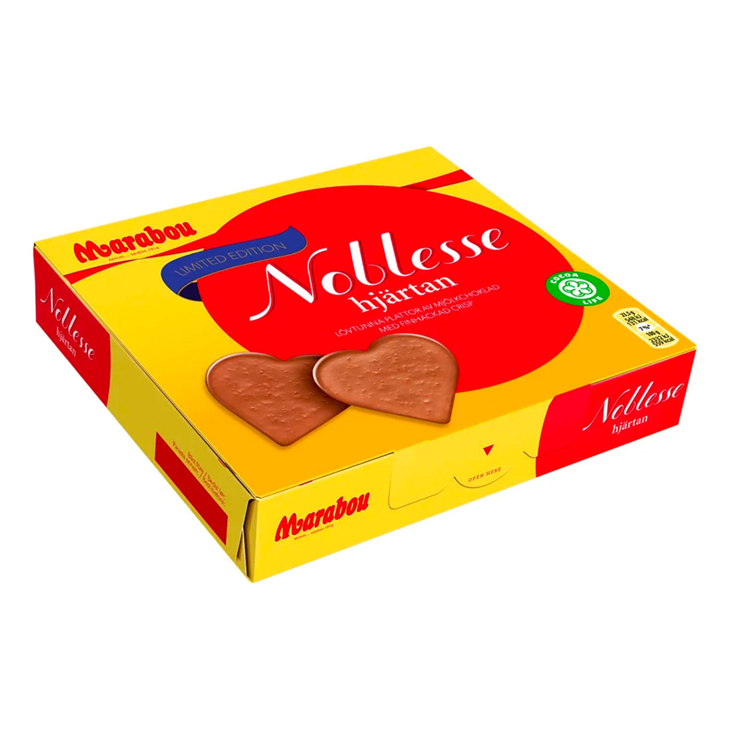 Marabou Noblesse Hjärtan Chokladask - 130 g