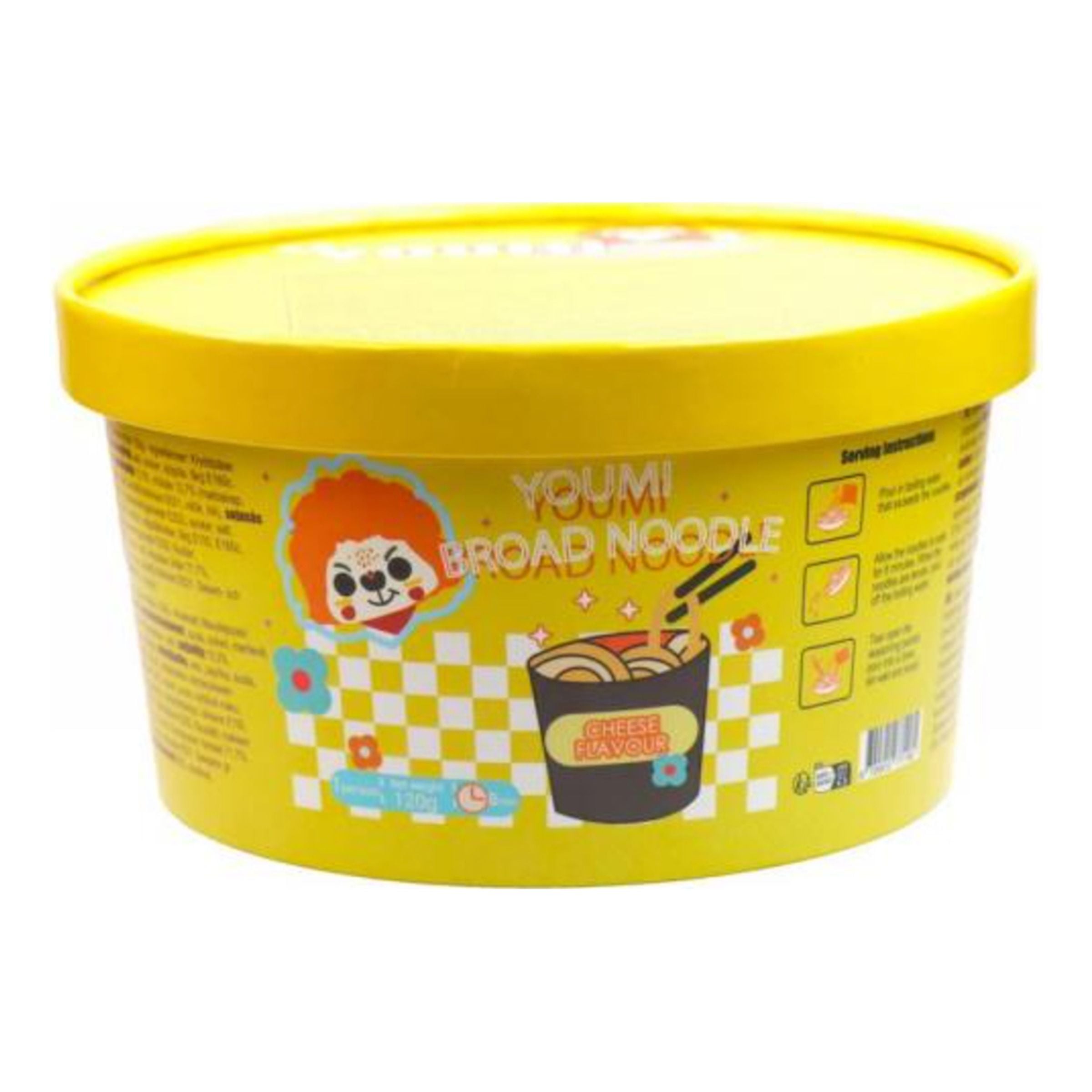 Youmi Instant Broad Noodle Cheese Flavour - 120 g