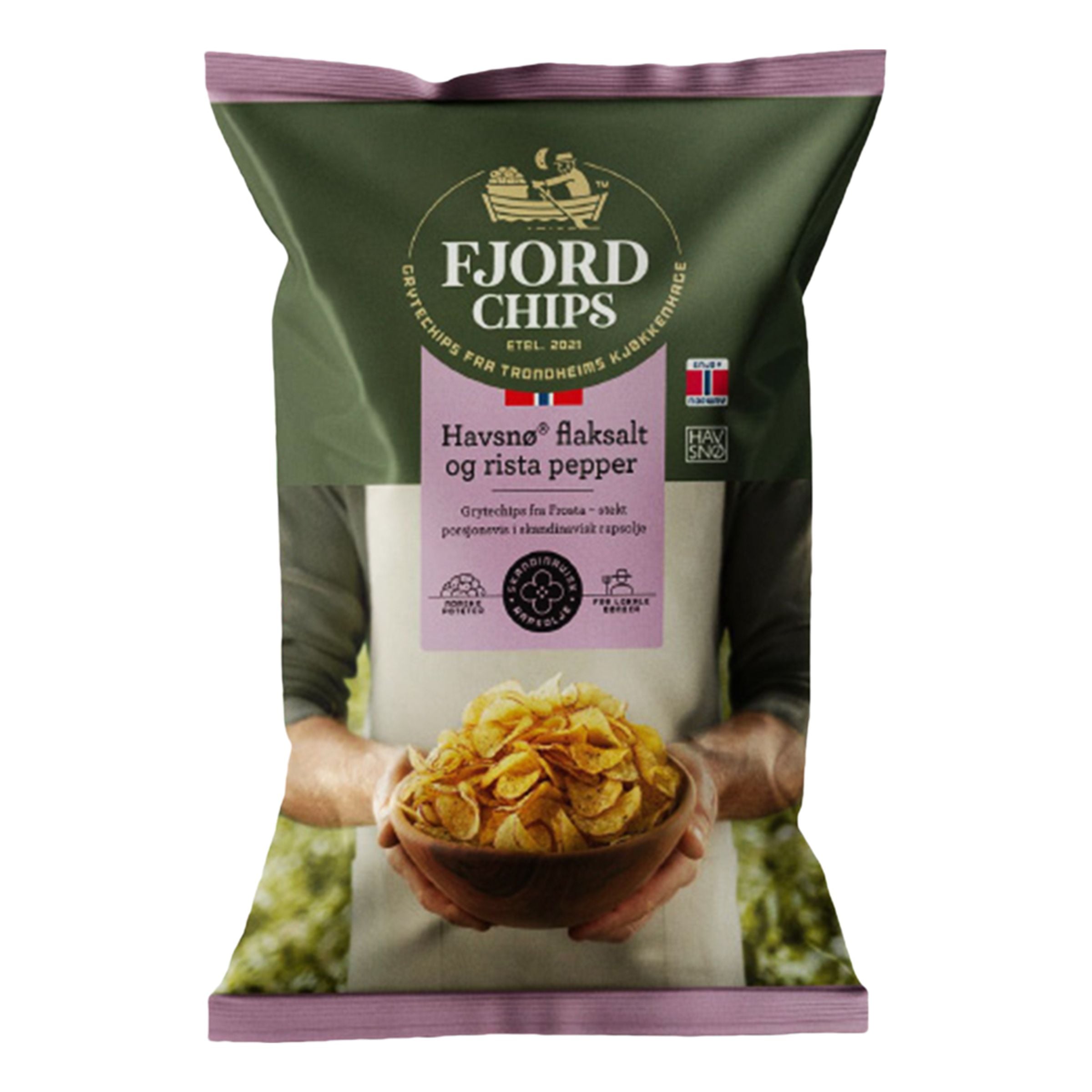 Fjordchips Havsnø & Rista Pepper - 150 g
