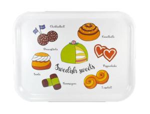 Bricka "Swedish Fika",  (27x20cm)