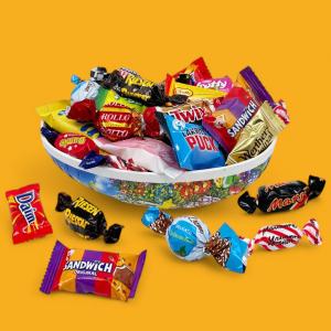 Påskägg med 350g godis, 18cm